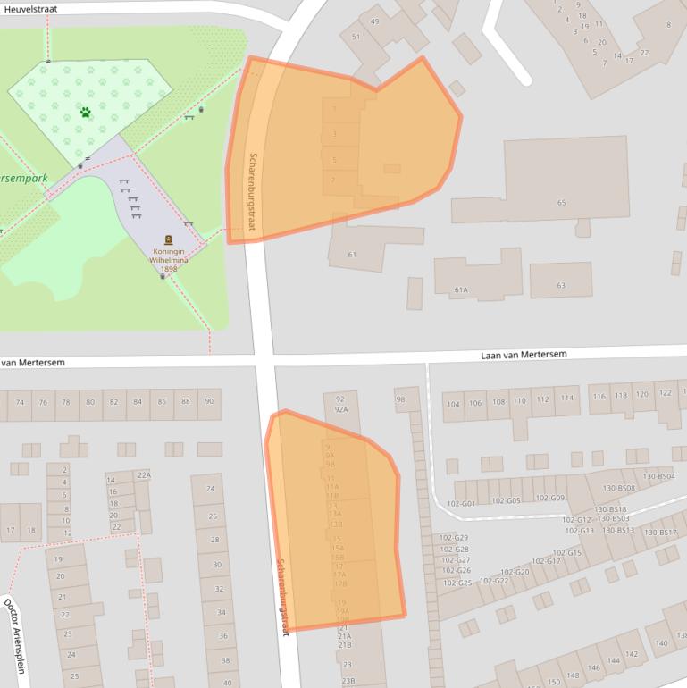 Kaart van postcodegebied 4812PM.