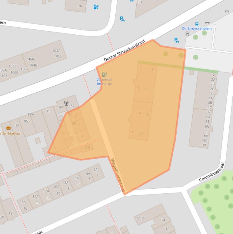 Kaart van postcodegebied 4812RE.