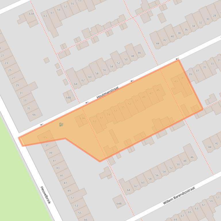 Kaart van postcodegebied 4812RH.