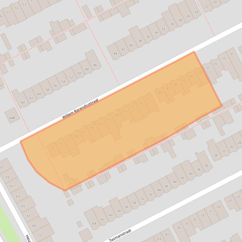 Kaart van postcodegebied 4812RM.