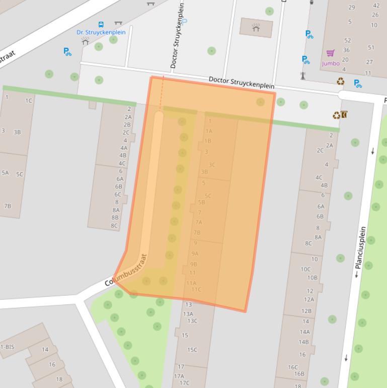 Kaart van postcodegebied 4812RR.