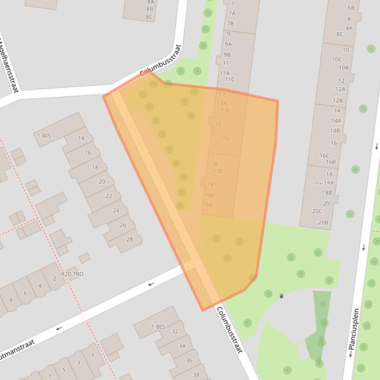 Kaart van postcodegebied 4812RS.
