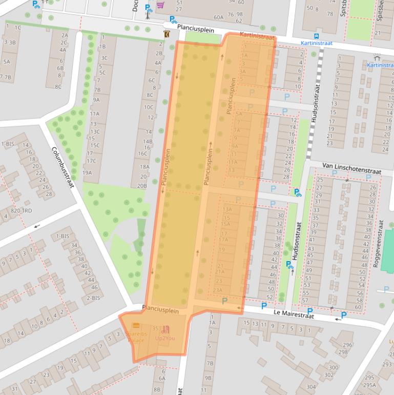 Kaart van postcodegebied 4812SE.