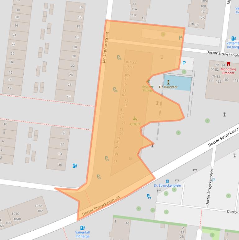 Kaart van postcodegebied 4812TH.