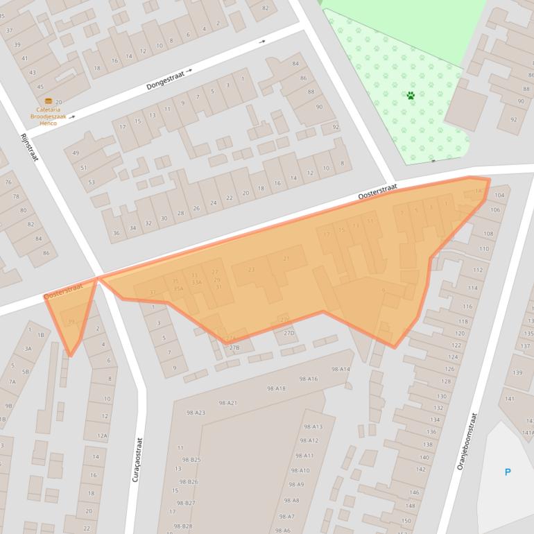 Kaart van postcodegebied 4812VA.