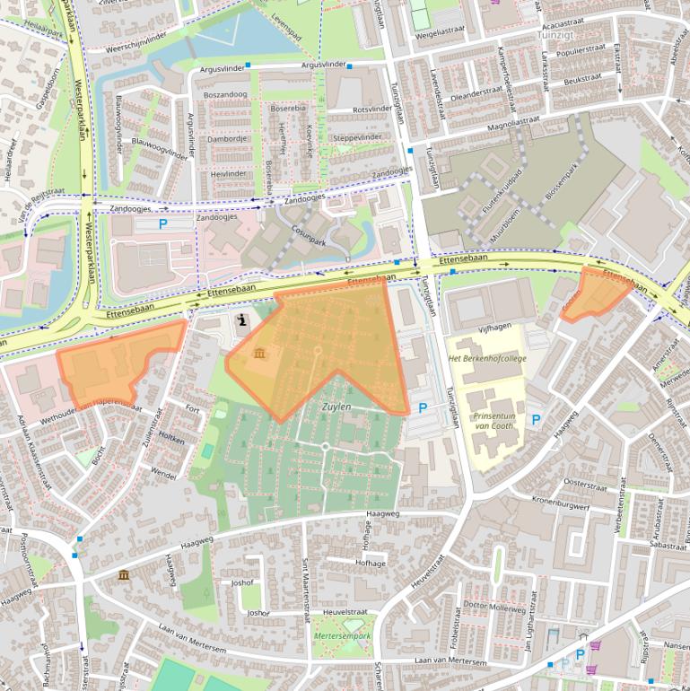 Kaart van postcodegebied 4812XA.