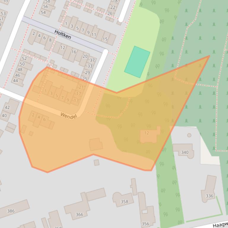 Kaart van postcodegebied 4813BM.