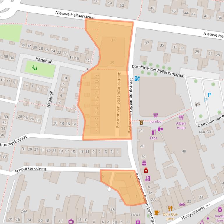 Kaart van postcodegebied 4813BR.