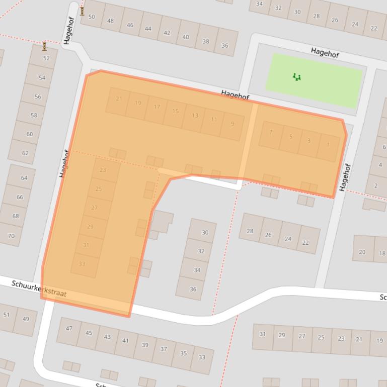 Kaart van postcodegebied 4813CD.