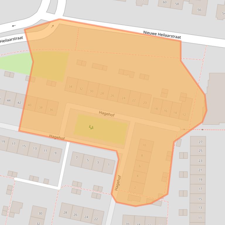 Kaart van postcodegebied 4813CE.