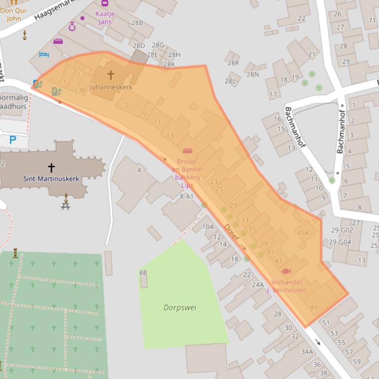 Kaart van postcodegebied 4813ED.