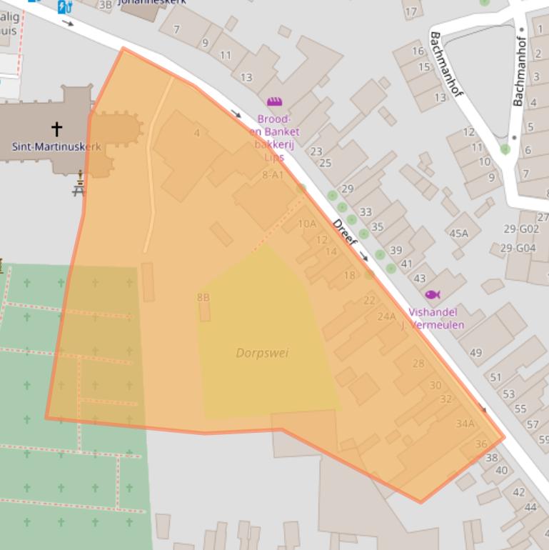 Kaart van postcodegebied 4813EG.