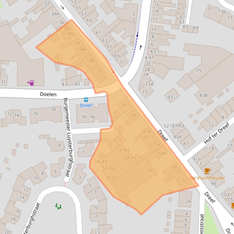 Kaart van postcodegebied 4813EH.