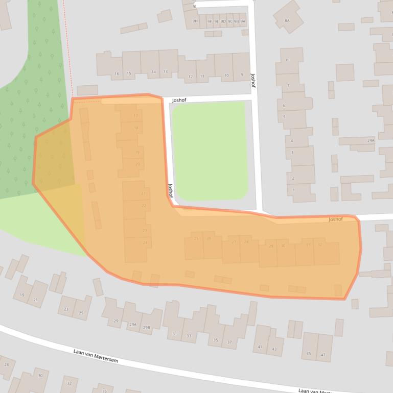 Kaart van postcodegebied 4813EZ.