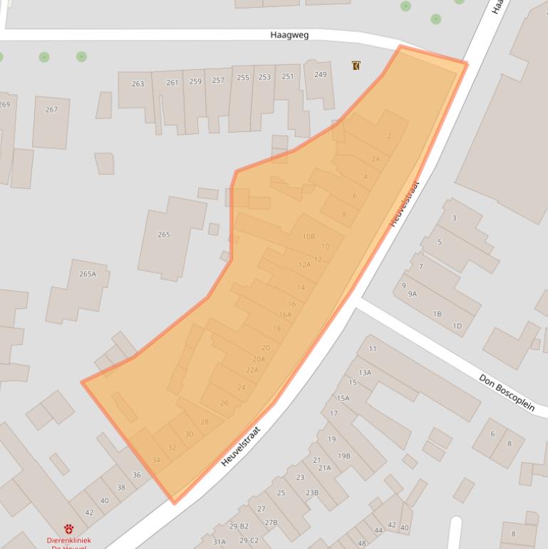 Kaart van postcodegebied 4813GA.