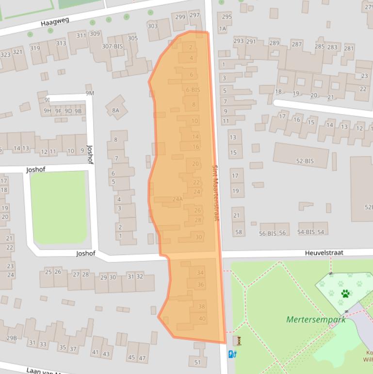 Kaart van postcodegebied 4813GE.