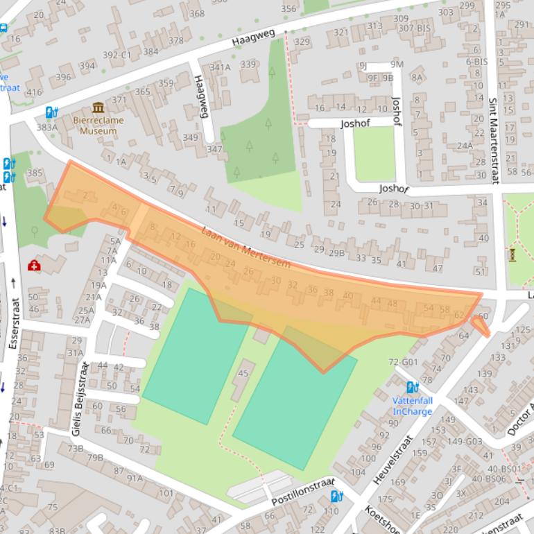 Kaart van postcodegebied 4813GH.