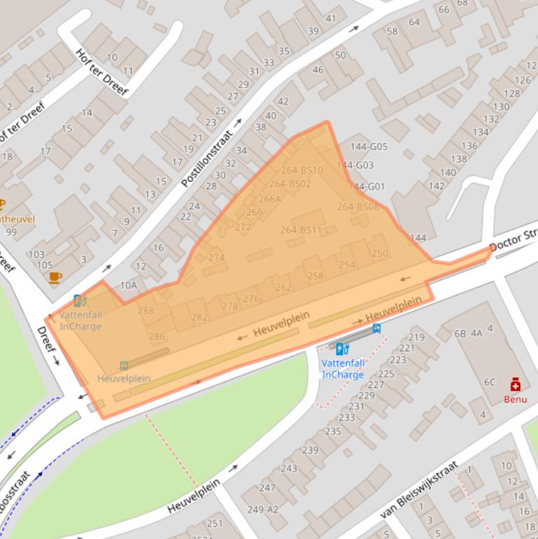 Kaart van postcodegebied 4813GJ.