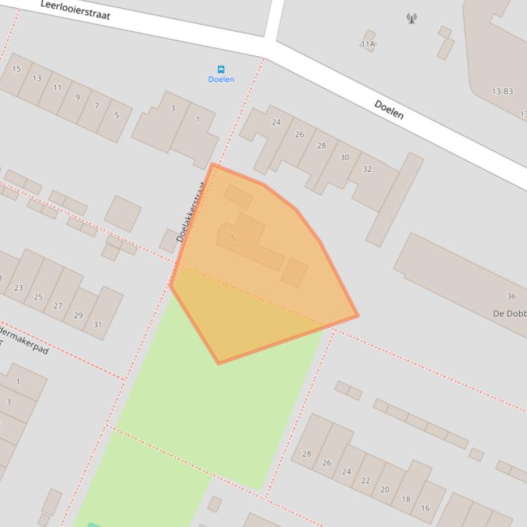Kaart van postcodegebied 4813GS.