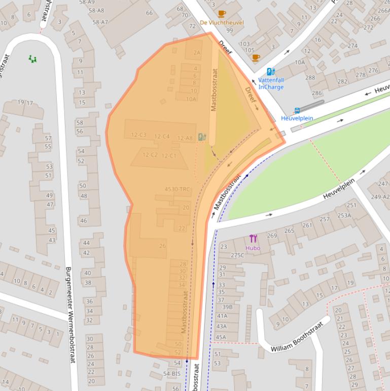 Kaart van postcodegebied 4813GT.