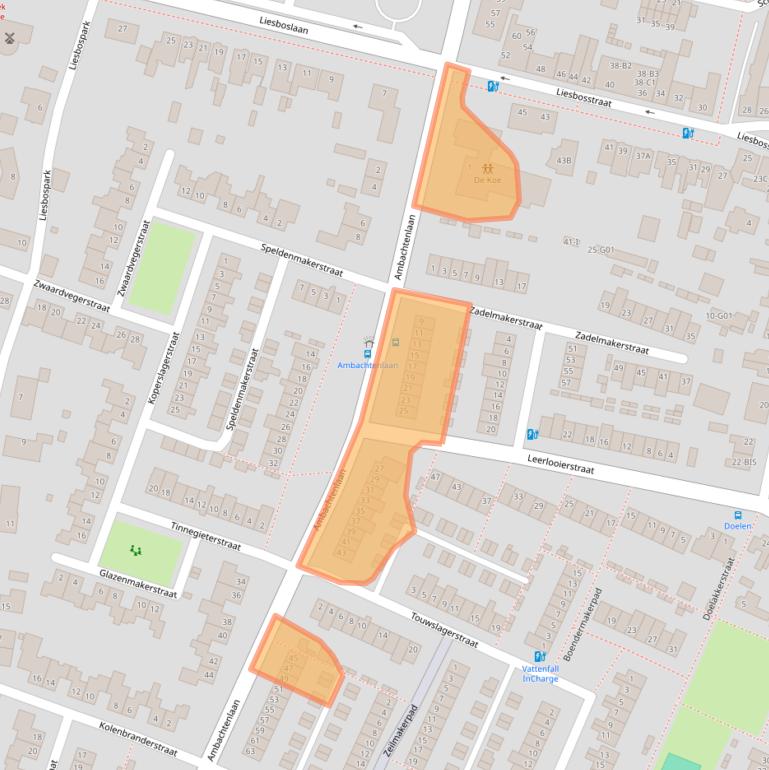 Kaart van postcodegebied 4813HA.