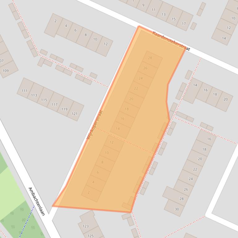 Kaart van postcodegebied 4813HK.