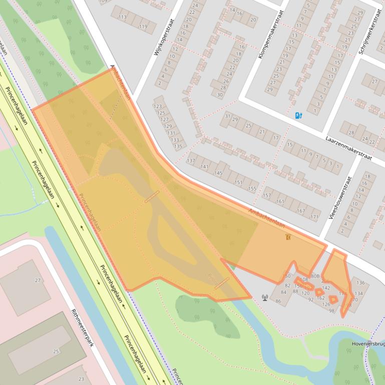 Kaart van postcodegebied 4813HP.