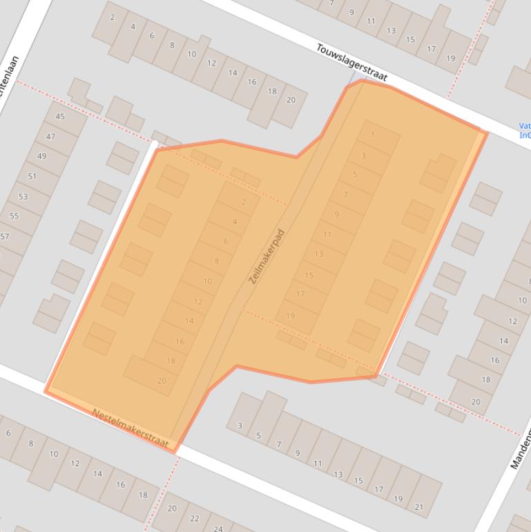 Kaart van postcodegebied 4813KD.