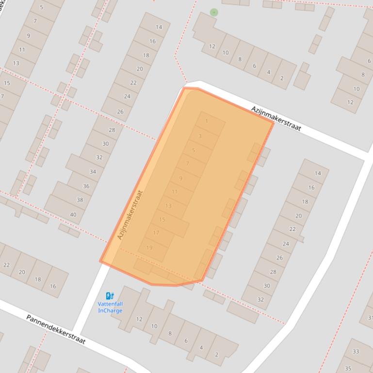 Kaart van postcodegebied 4813LH.