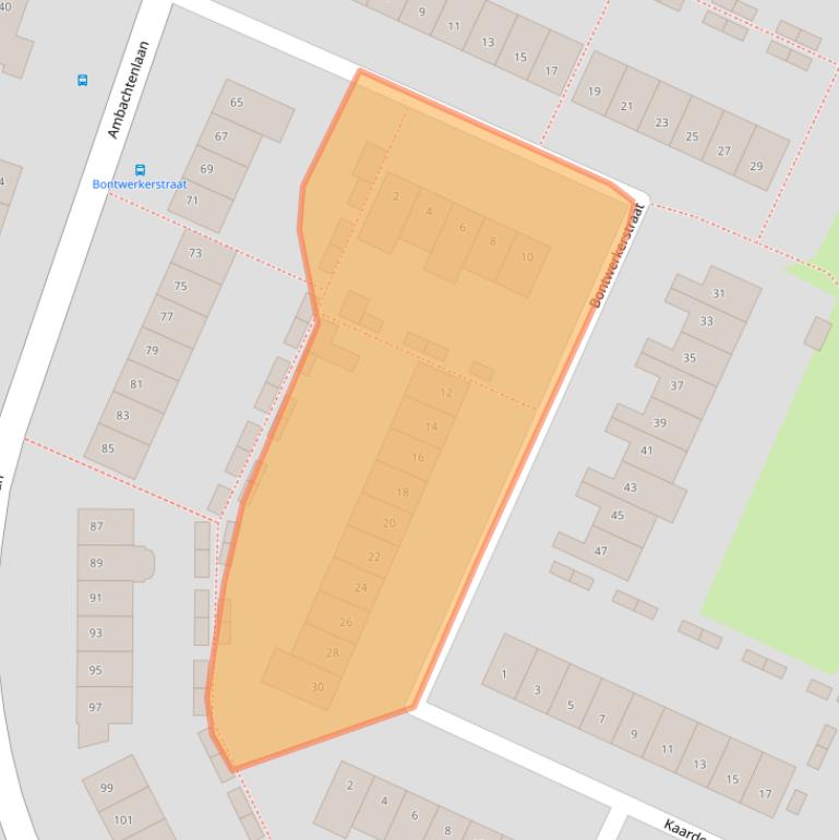 Kaart van postcodegebied 4813LL.