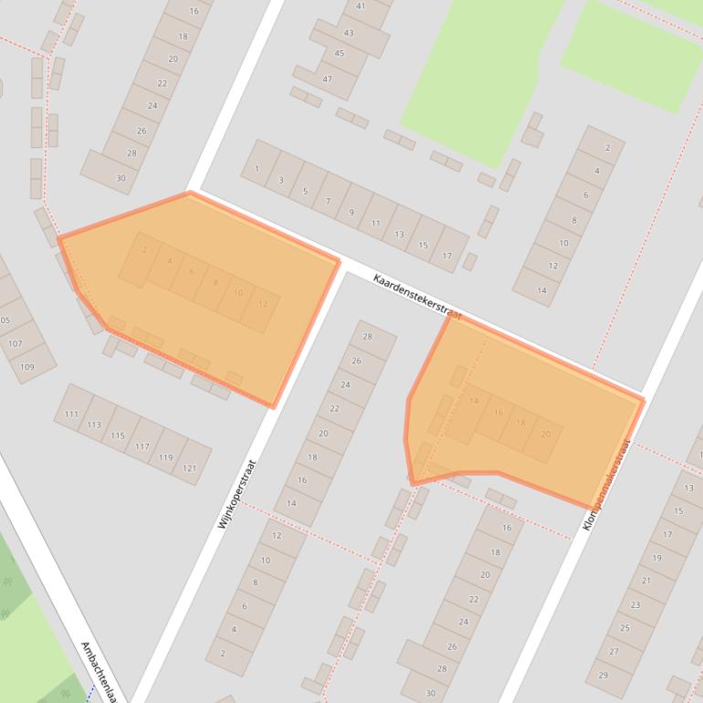 Kaart van postcodegebied 4813LP.