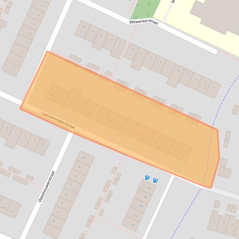 Kaart van postcodegebied 4813LR.