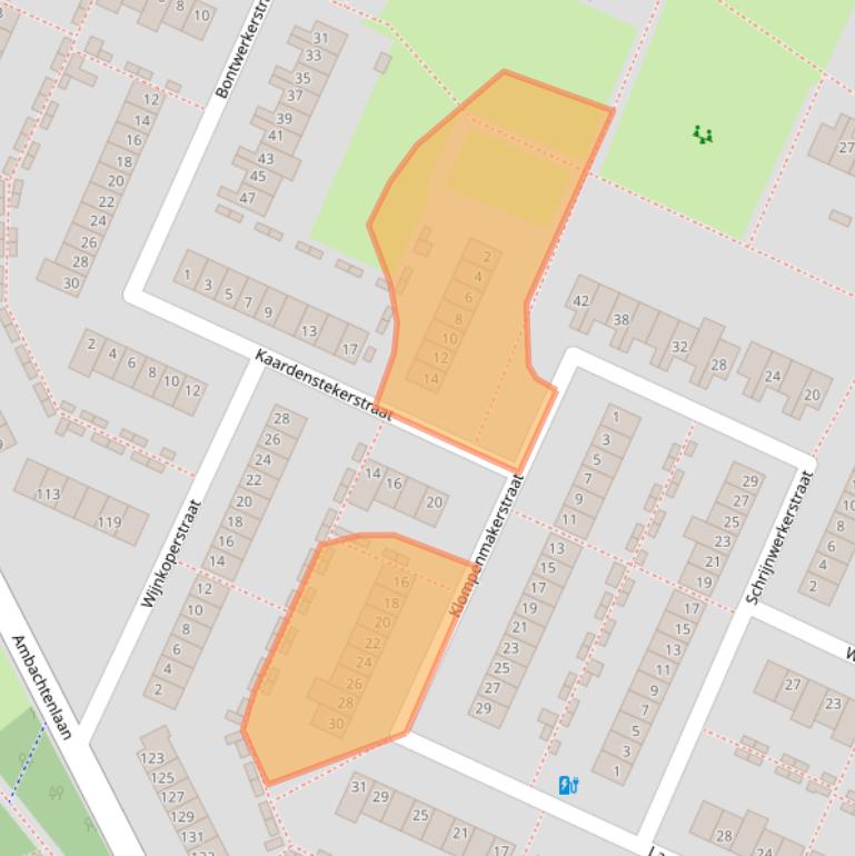 Kaart van postcodegebied 4813LW.