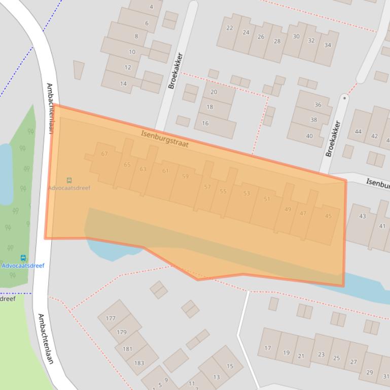 Kaart van postcodegebied 4813NB.