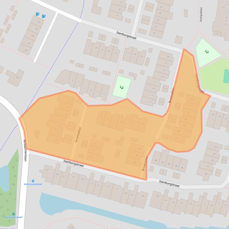 Kaart van postcodegebied 4813NE.
