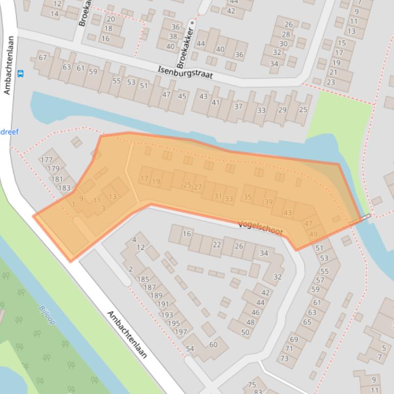 Kaart van postcodegebied 4813NG.
