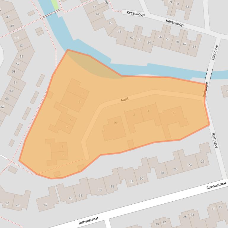 Kaart van postcodegebied 4813NN.