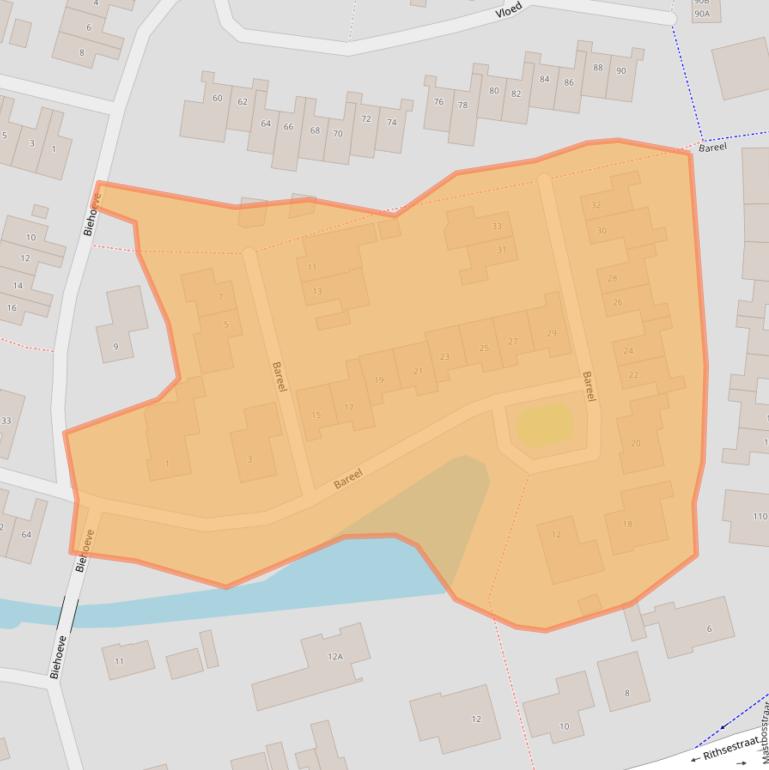 Kaart van postcodegebied 4813NP.