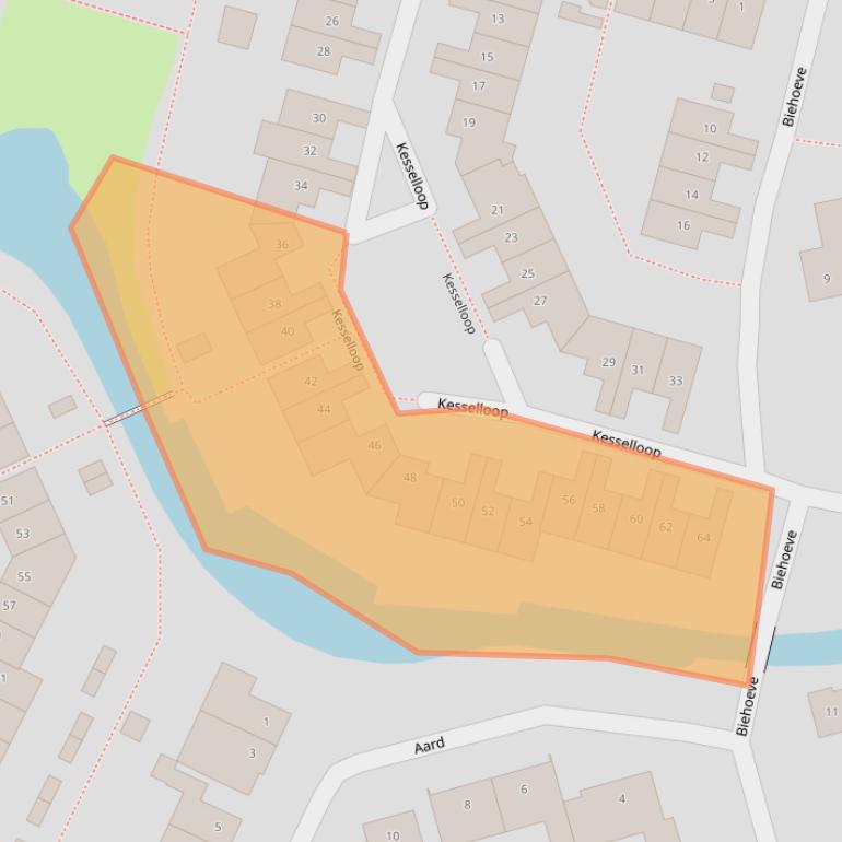 Kaart van postcodegebied 4813NV.