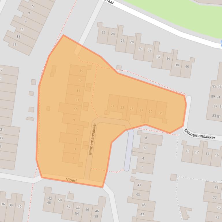 Kaart van postcodegebied 4813NW.