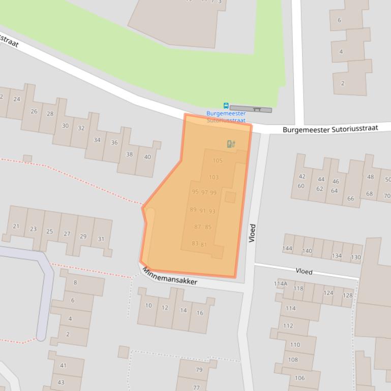 Kaart van postcodegebied 4813PC.