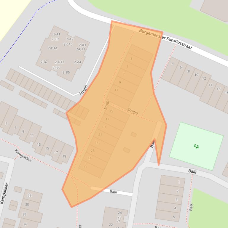 Kaart van postcodegebied 4813PJ.