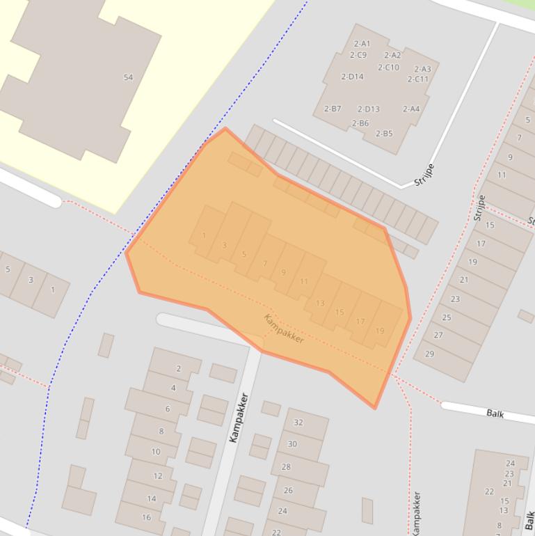 Kaart van postcodegebied 4813PK.