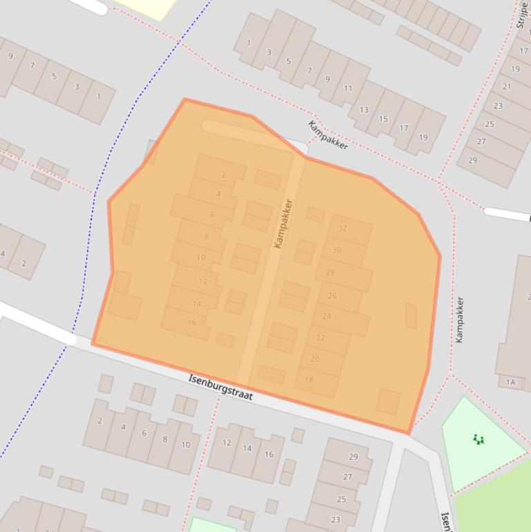 Kaart van postcodegebied 4813PL.