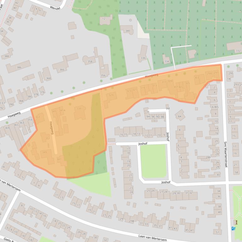Kaart van postcodegebied 4813XB.