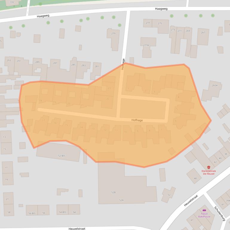 Kaart van postcodegebied 4813XL.