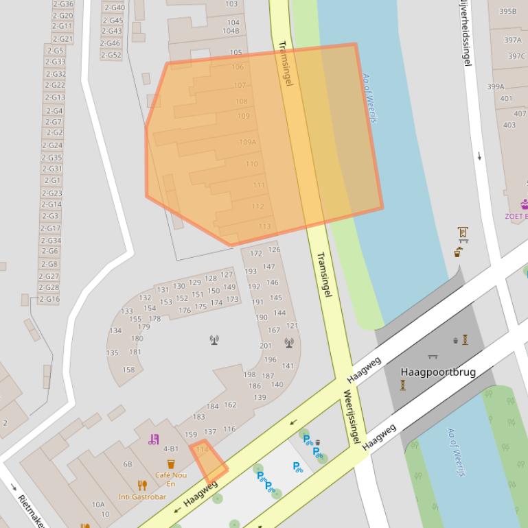 Kaart van postcodegebied 4814AH.