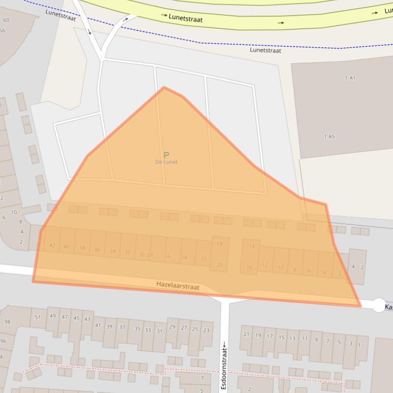 Kaart van postcodegebied 4814BD.