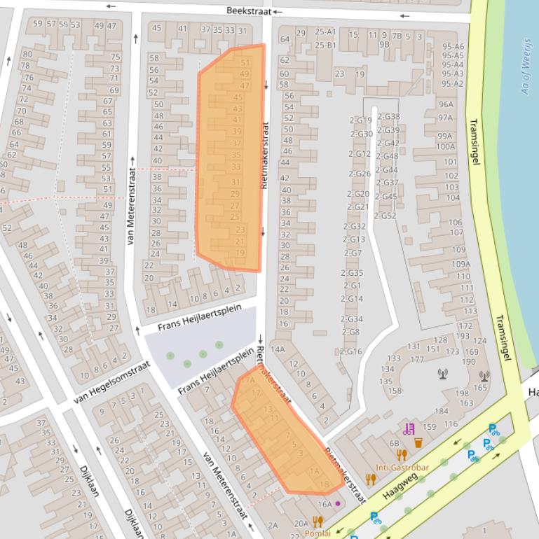 Kaart van postcodegebied 4814BN.