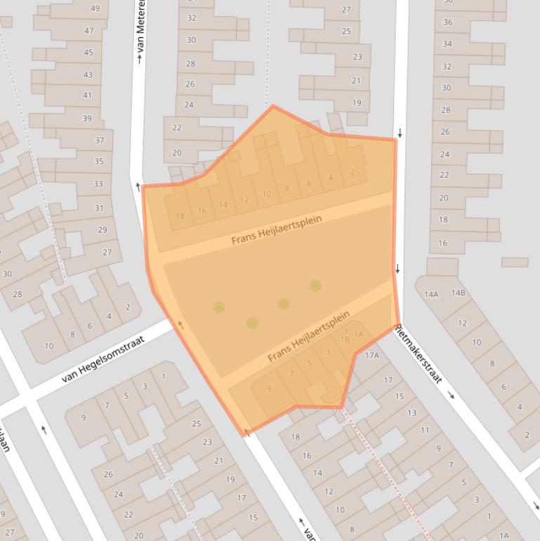 Kaart van postcodegebied 4814BS.